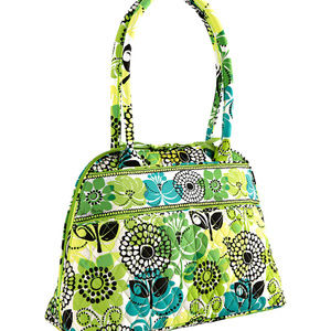 Vera Bradley Limes Up Purse Tote Handbag - Bowler